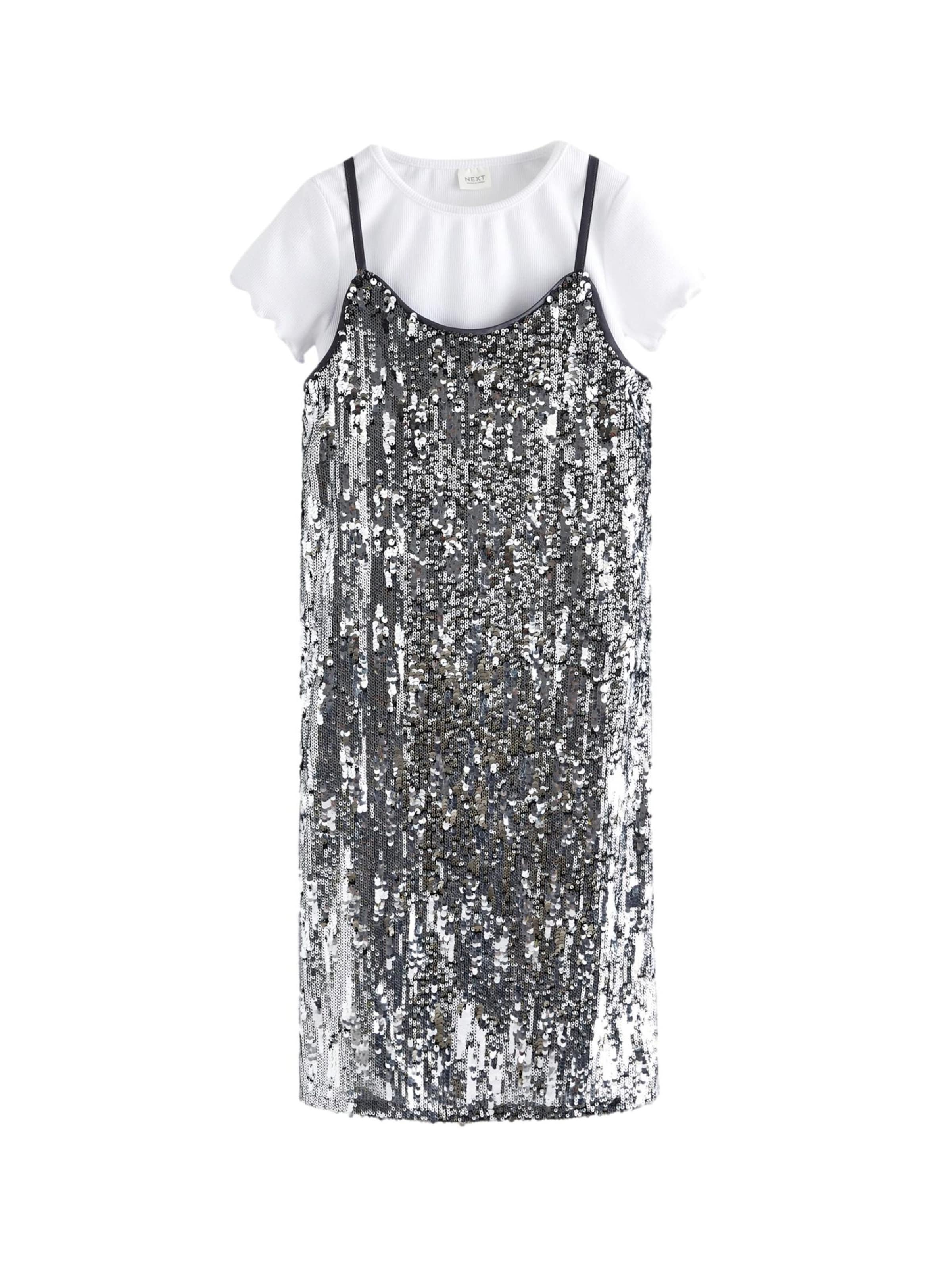 Next Kleid in Silber: Vorderseite