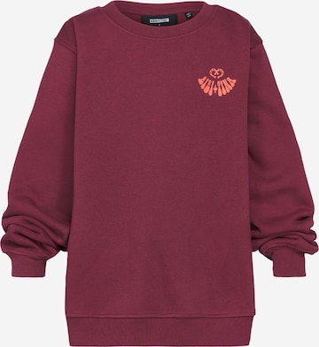 ABOUT YOU x StayKid - Sweatshirt 'BIBI+TINA' em vermelho: frente