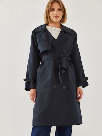 Bianco Lucci Tussenmantel in Blauw: voorkant