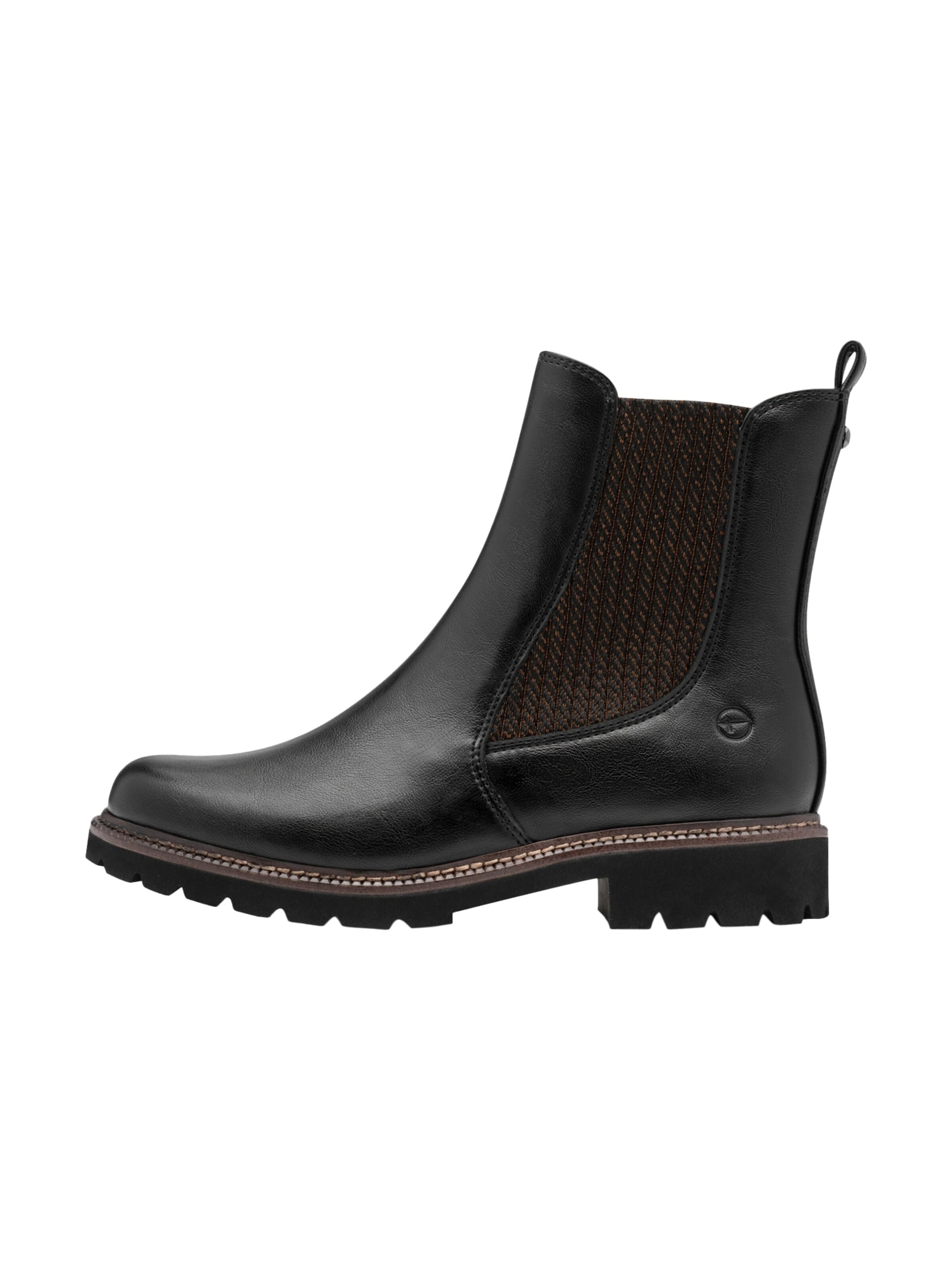Boots chelsea 'Stiefeletten zum Hineinschlüpfen' di Tamaris in marrone