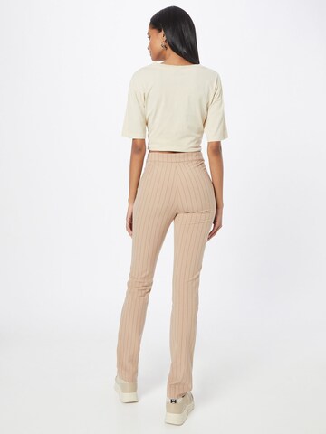 WEEKDAY Slim fit Trousers 'Alecia' in Beige