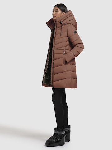 khujo Winter Jacket 'TUHANI4' in Brown