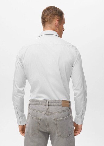 MANGO MAN Slim fit Button Up Shirt 'Vecchia1' in White