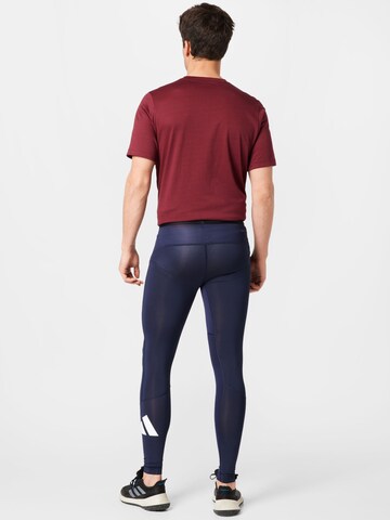 ADIDAS PERFORMANCE Skinny Sports trousers in Blue