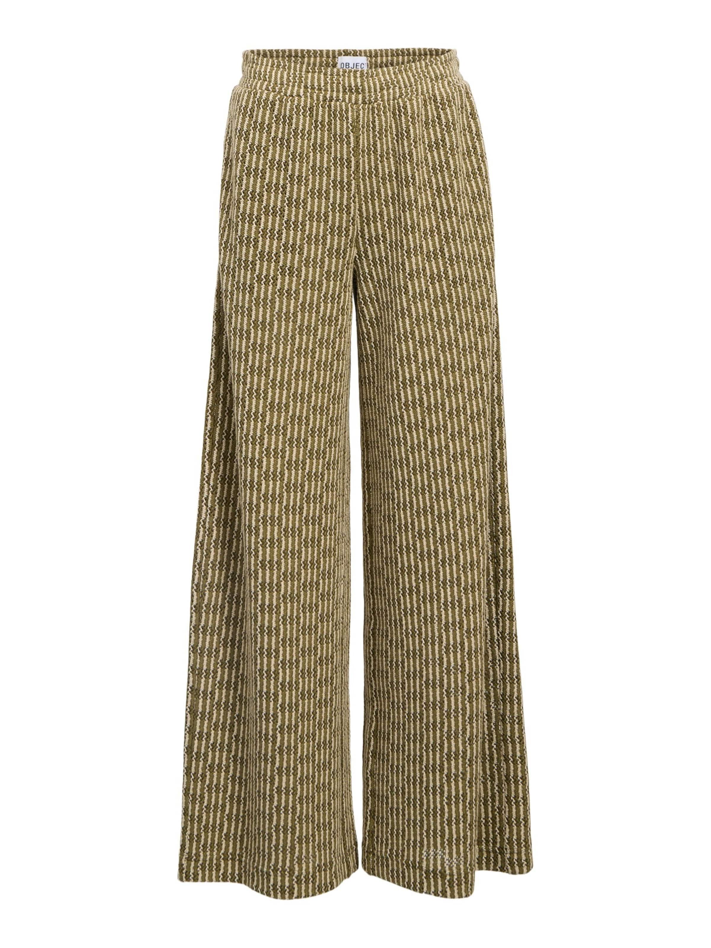 OBJECT Široký strih Nohavice 'OBJIsja' - Zelená: predná strana