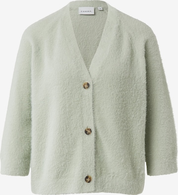 COMMA Gebreid vest in Groen: voorkant