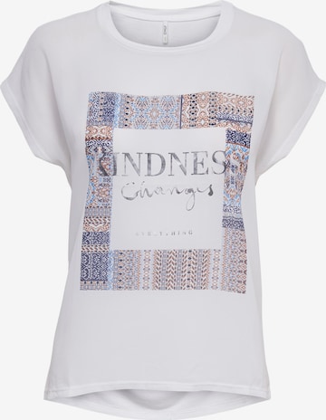 ONLY - Camiseta 'Aria' en blanco: frente