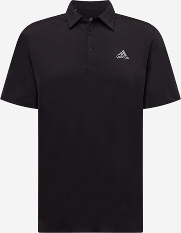 ADIDAS GOLF Функционална тениска в черно: отпред