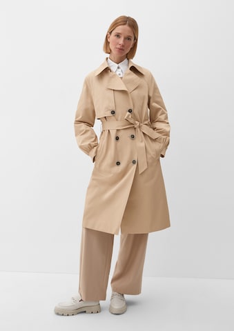 s.Oliver BLACK LABEL Between-Seasons Coat in Beige