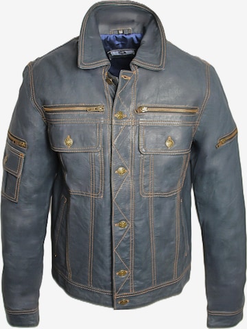 Veste mi-saison 'Lederjacke im Jeans Jacken Style' Be Noble en bleu : devant