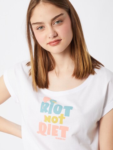 Iriedaily T-Shirt 'No Diet' in Weiß