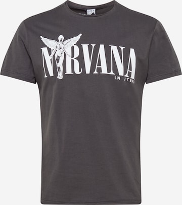 AMPLIFIED Shirt 'NIRVANA IN UTERO' in Grijs: voorkant