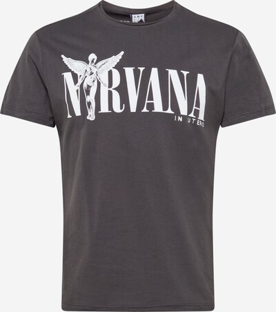 AMPLIFIED T-Shirt 'NIRVANA IN UTERO' en gris foncé / blanc, Vue avec produit