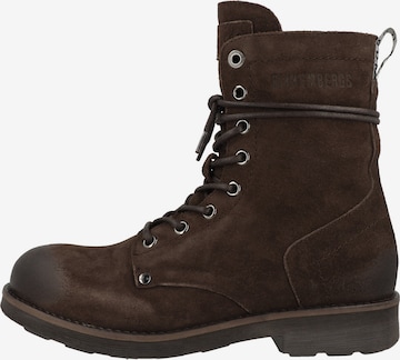 Bottines à lacets BIKKEMBERGS en marron : devant
