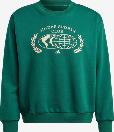 ADIDAS PERFORMANCE Sportsweatshirt 'Sports Club' i kremfarget / smaragd, Produktvisning