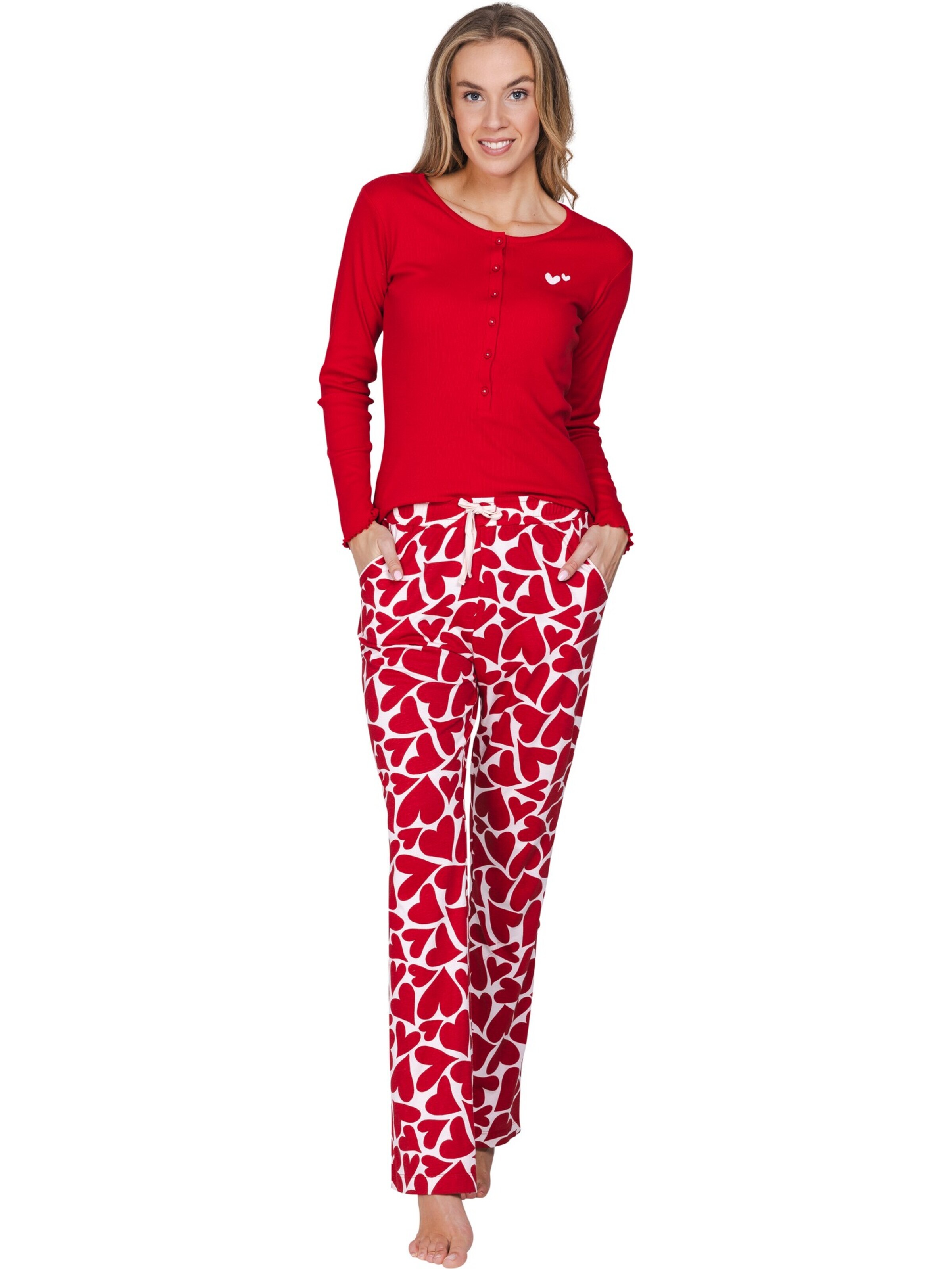 Rebelle Pajama 'Endless Love' in Red