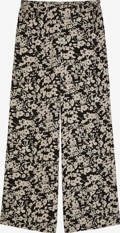Marc O'Polo Wide Leg Housut värissä musta: etupuoli