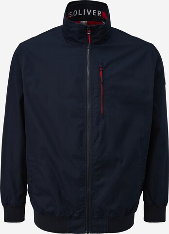 s.Oliver Men Big Sizes Between-Season Jacket in Blue: front