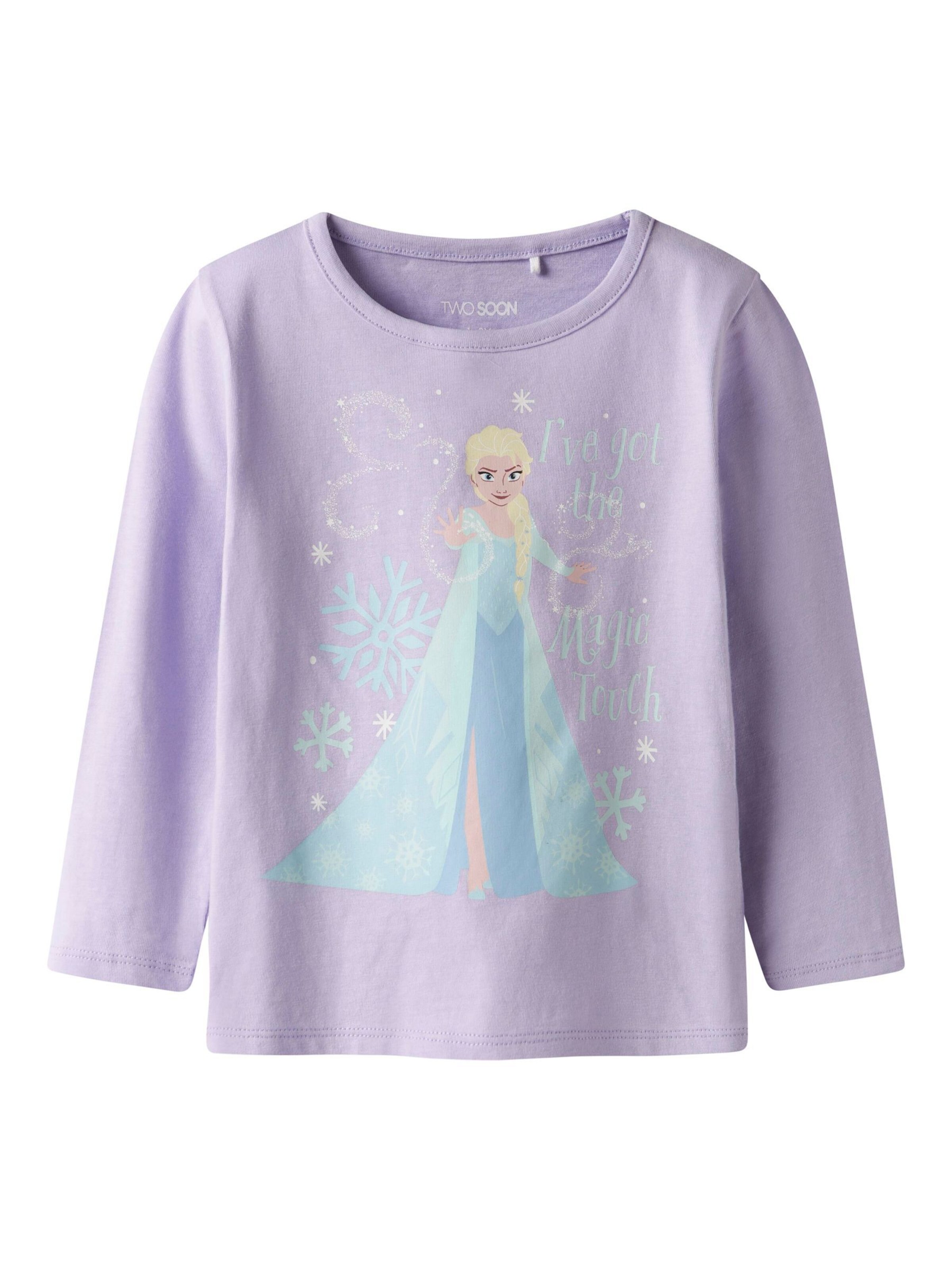 TWO SOON Футболка 'Frozen' в Лиловый: спереди
