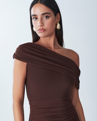 BWLDR Φόρεμα κοκτέιλ 'Serenn' σε σοκολατί, Άποψη προϊόντος