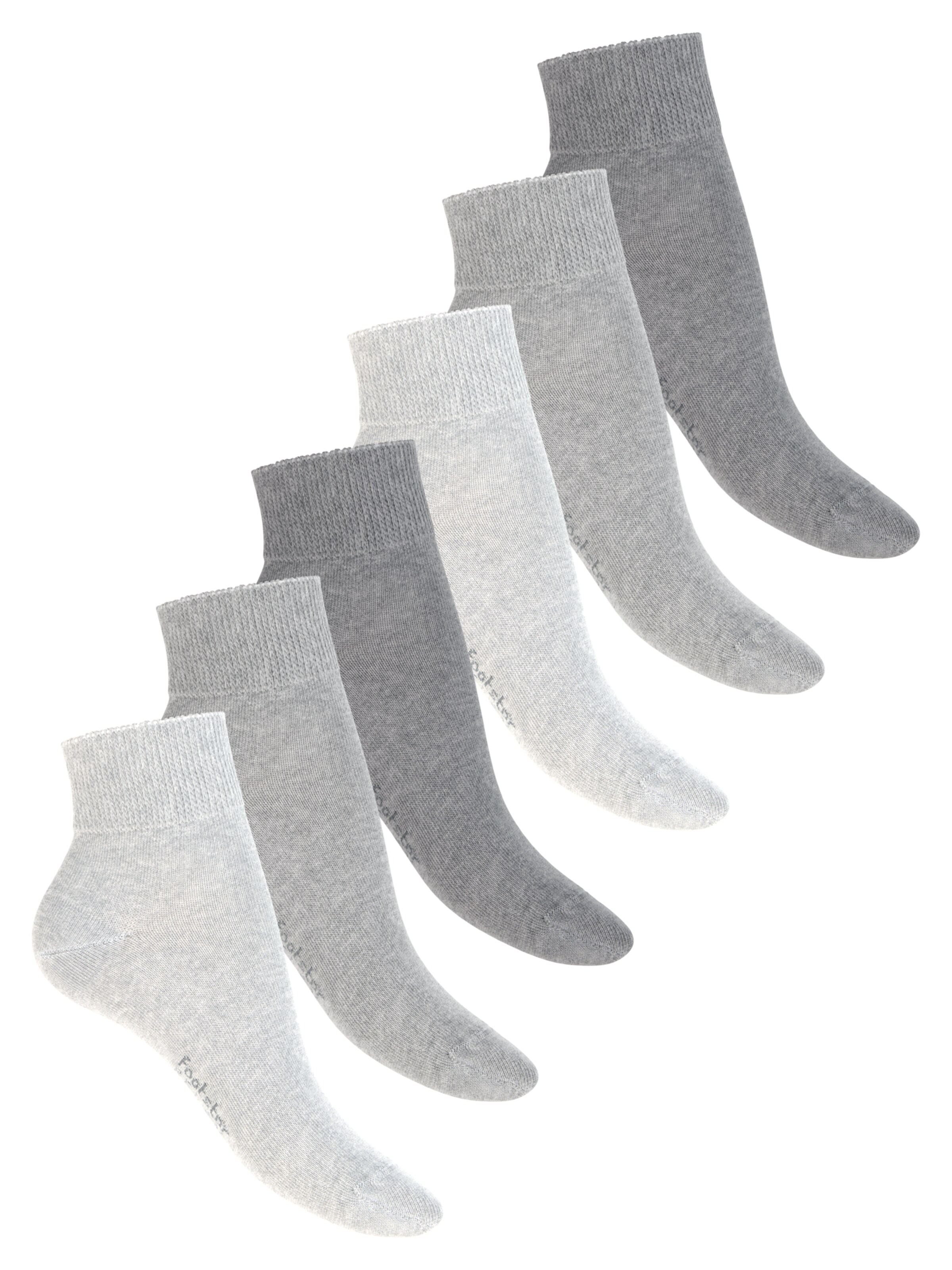 footstar Socks 'Comfort Fit' in Grey: front