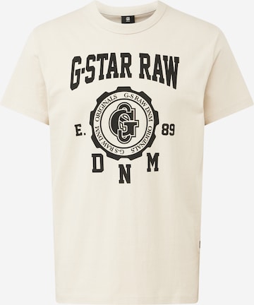 G-Star RAW T-shirt i beige: framsida