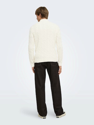 Only & Sons Tröja 'ONSKIM' i vit