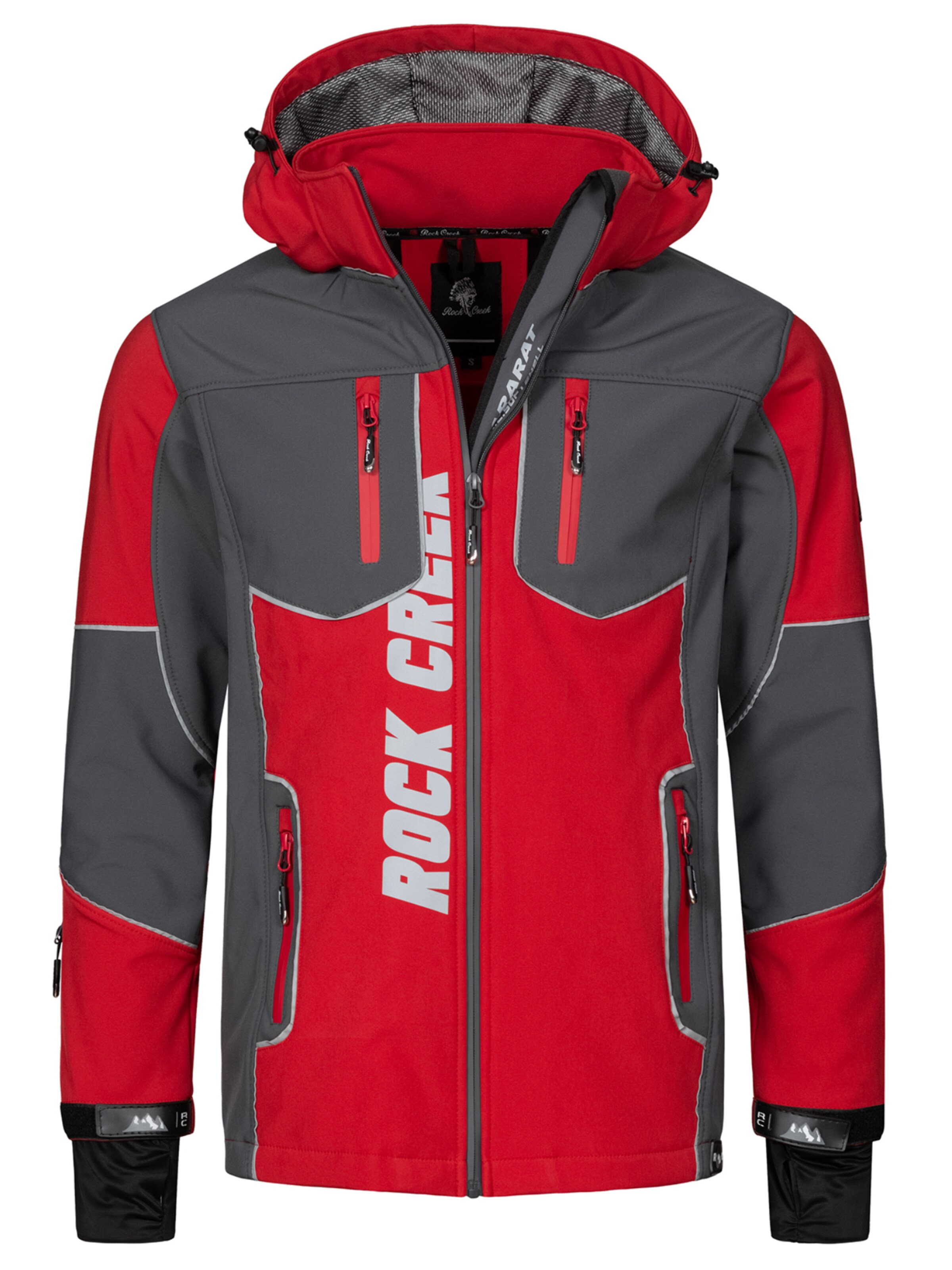 Rock Creek Outdoor jacket in Red: front