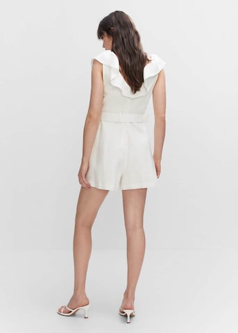 Tuta jumpsuit 'Paradise' di MANGO in bianco