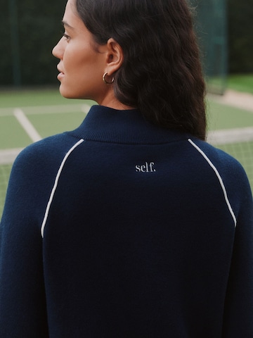 Veste de survêtement self. en bleu