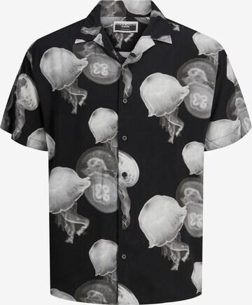 JACK & JONES Button Up Shirt 'Unnatural' in Black: front