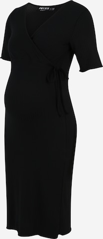 Pieces Maternity - Vestido 'HARRIET' en negro: frente