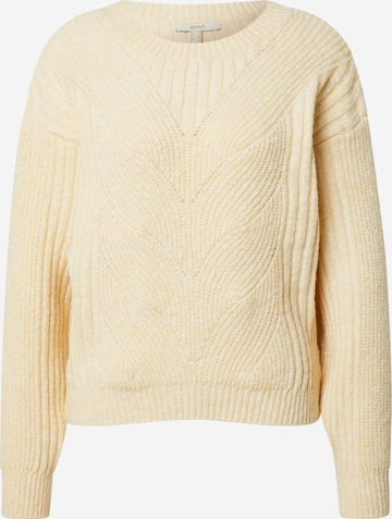 Pull-over ESPRIT en jaune : devant