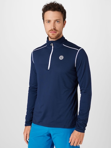 BIDI BADU Sportsweatshirt 'Zac Tech' in Blau: predná strana