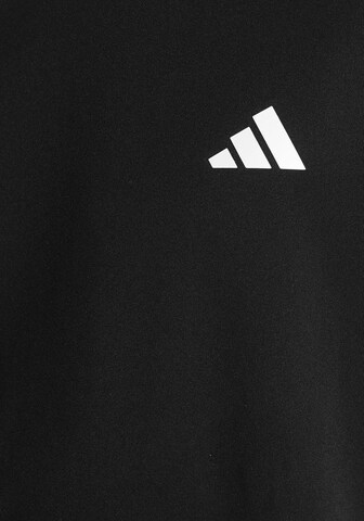 ADIDAS SPORTSWEAR Performance Shirt 'Train Essentials Aeroready 3-Stripes -Fit' in Black