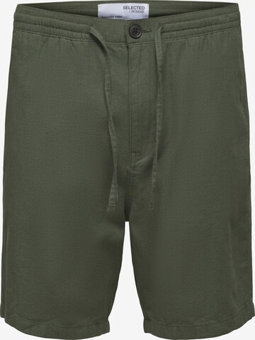 SELECTED HOMME - Calças 'Newton' em verde: frente