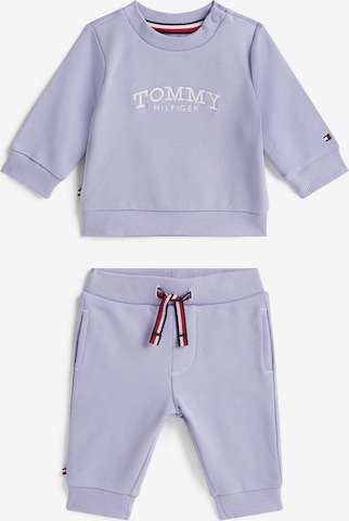 TOMMY HILFIGER Träningsoverall i lila: framsida