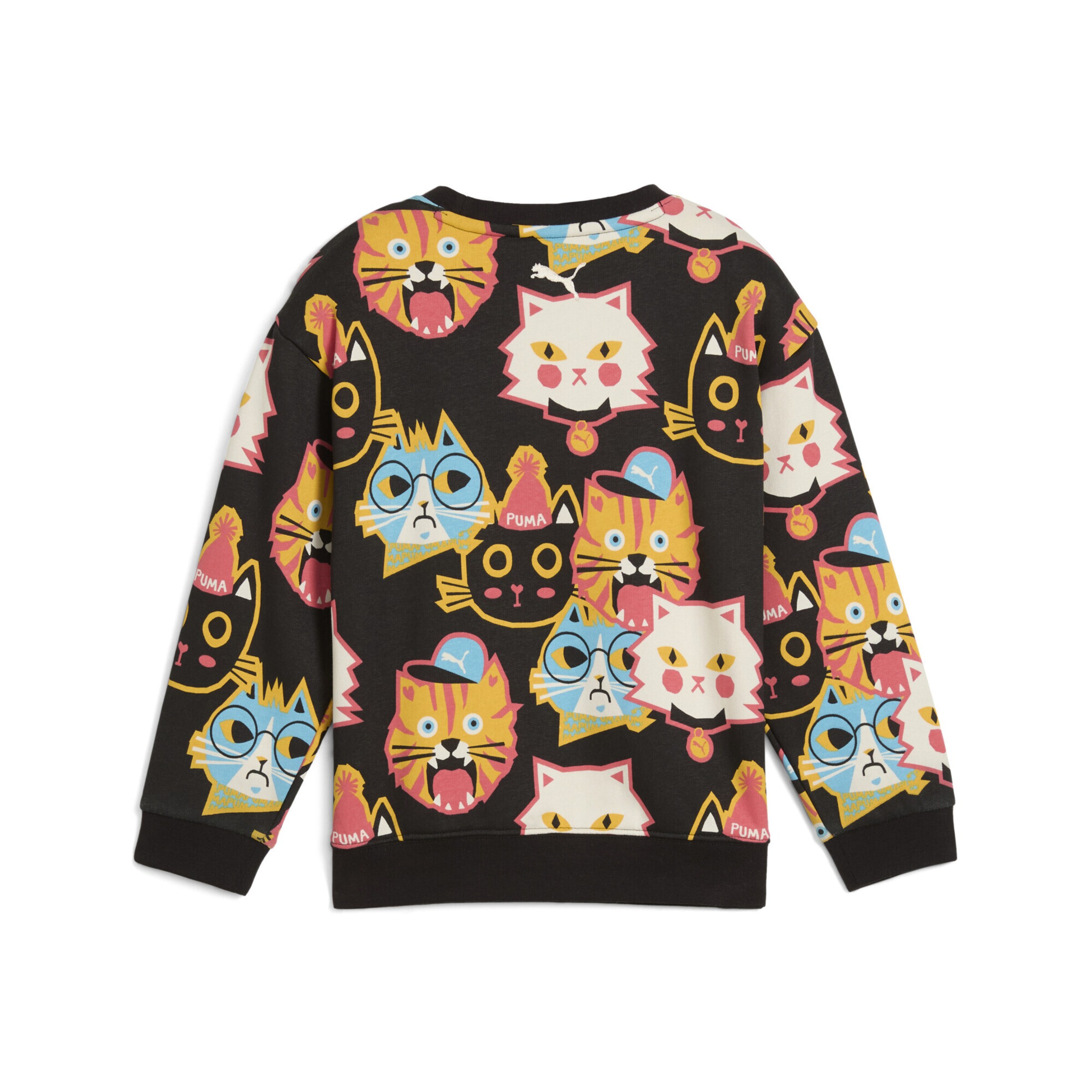 PUMA Sweatshirt 'Moody Cat' in Schwarz