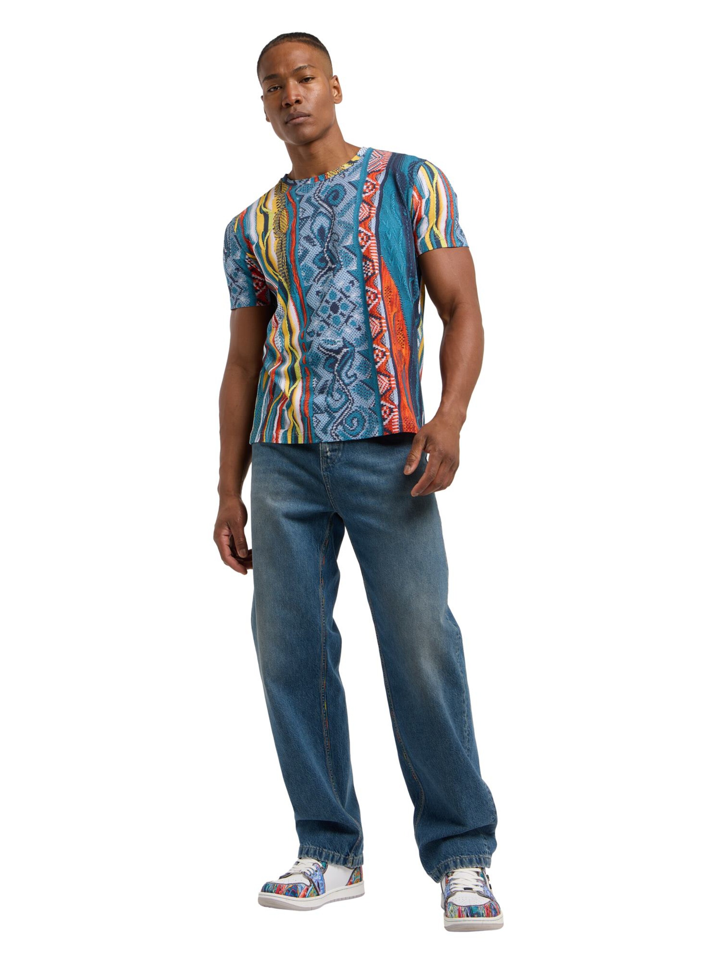 T-Shirt 'Dini' Carlo Colucci en bleu