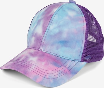 styleBREAKER Cap 'Ponytail Baseball Cap Batik mit Mesh Einsatz' in Blau: Vorderseite