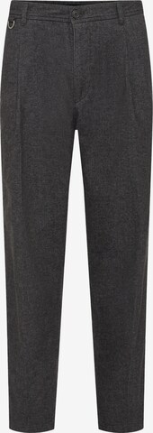 DRYKORN Regular Pleat-Front Pants 'Devyn' in Grey: front