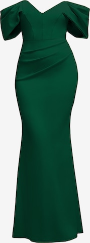 GODDIVA Jurk in Groen: voorkant