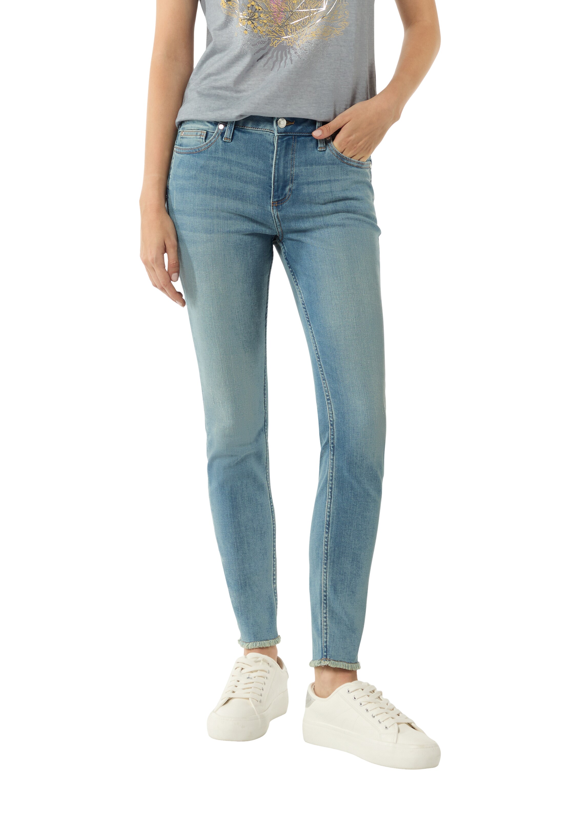 Skinny Jeans 'Sadie' di QS in blu: frontale