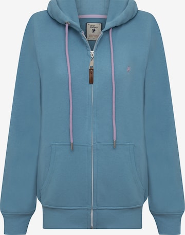 DENIM CULTURE - Sudadera con cremallera 'Arely' en azul: frente