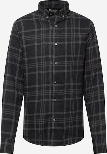 Bruun & Stengade Button Up Shirt 'Sarpsborg' in Grey / mottled black, Item view