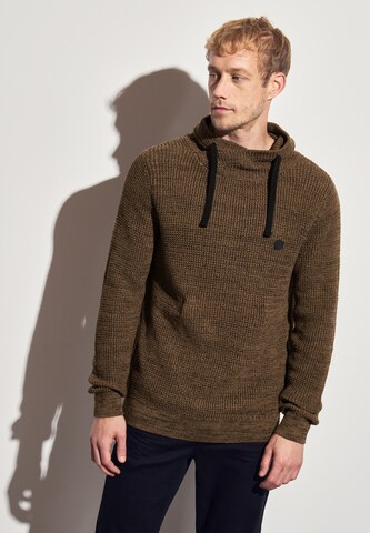 Street One MEN Pullover in Braun: Vorderseite