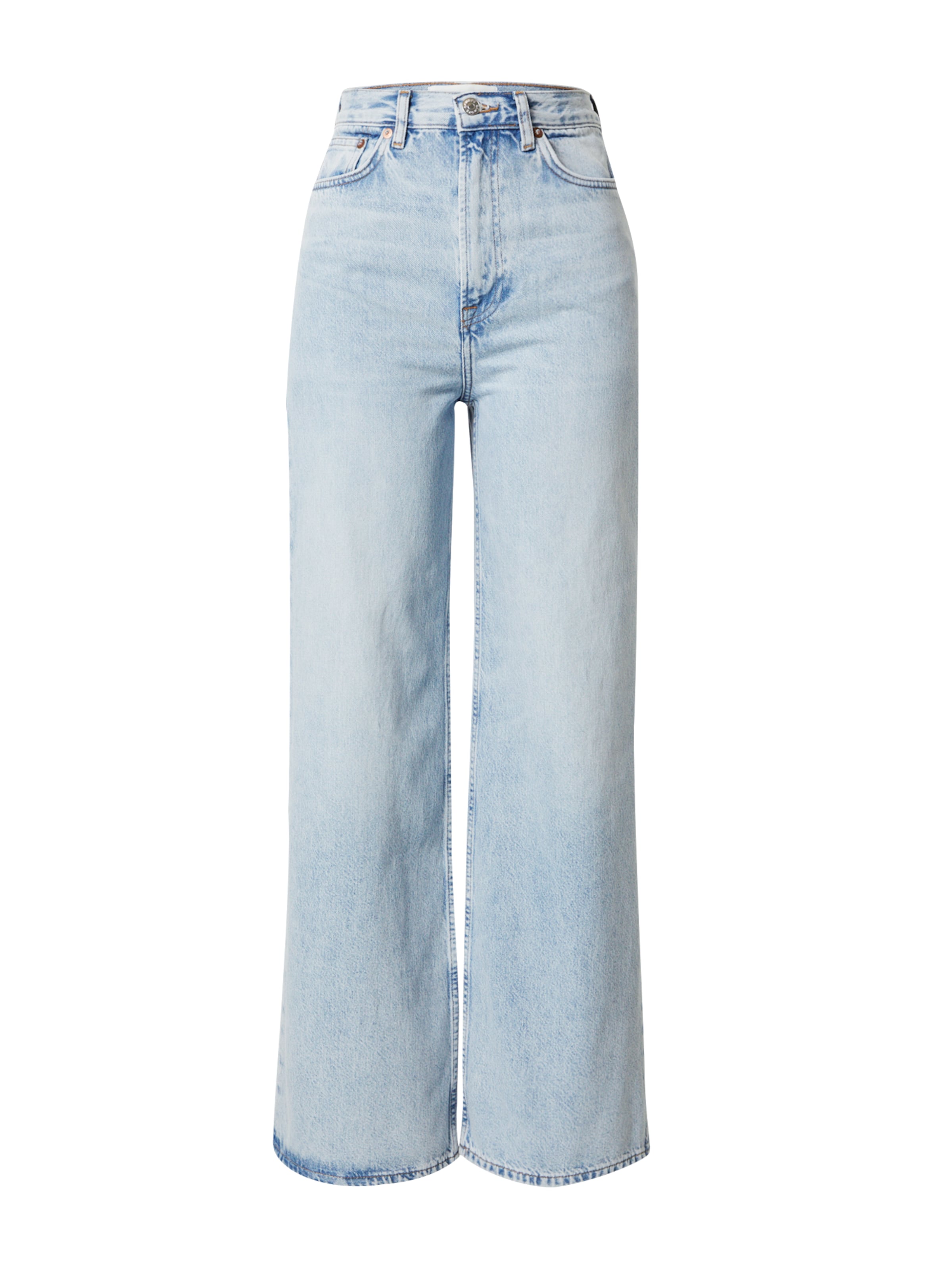 Samsøe Samsøe Wide leg Jeans 'Rebecca' in Blue: front