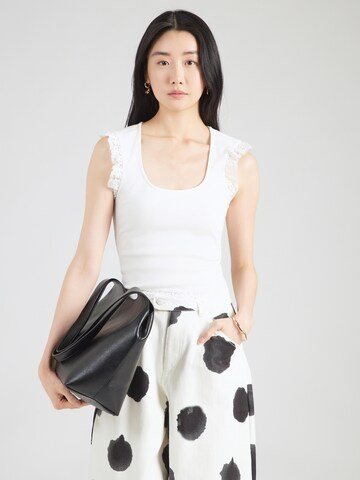 ABOUT YOU - Top 'Camille' en blanco: frente