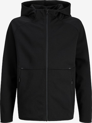 Jack & Jones Junior Collegetakki värissä musta: etupuoli