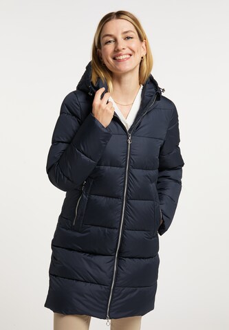 Manteau d’hiver Usha en bleu : devant